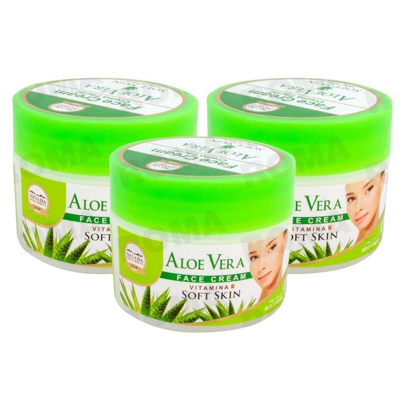 NEVADA NATURAL PRODUCTS - PACK 3 CREMA FACIAL DE ALOE VERA 140G NEVADA