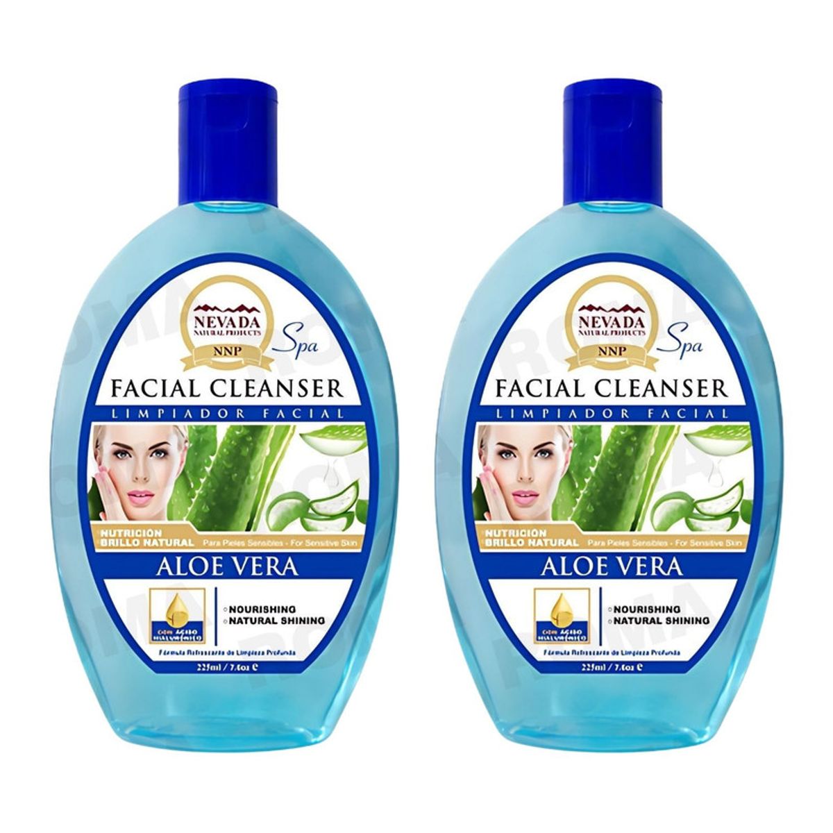 NEVADA NATURAL PRODUCTS - PACK 2 LIMPIADOR FACIAL DE ALOE VERA 225ML NEVADA