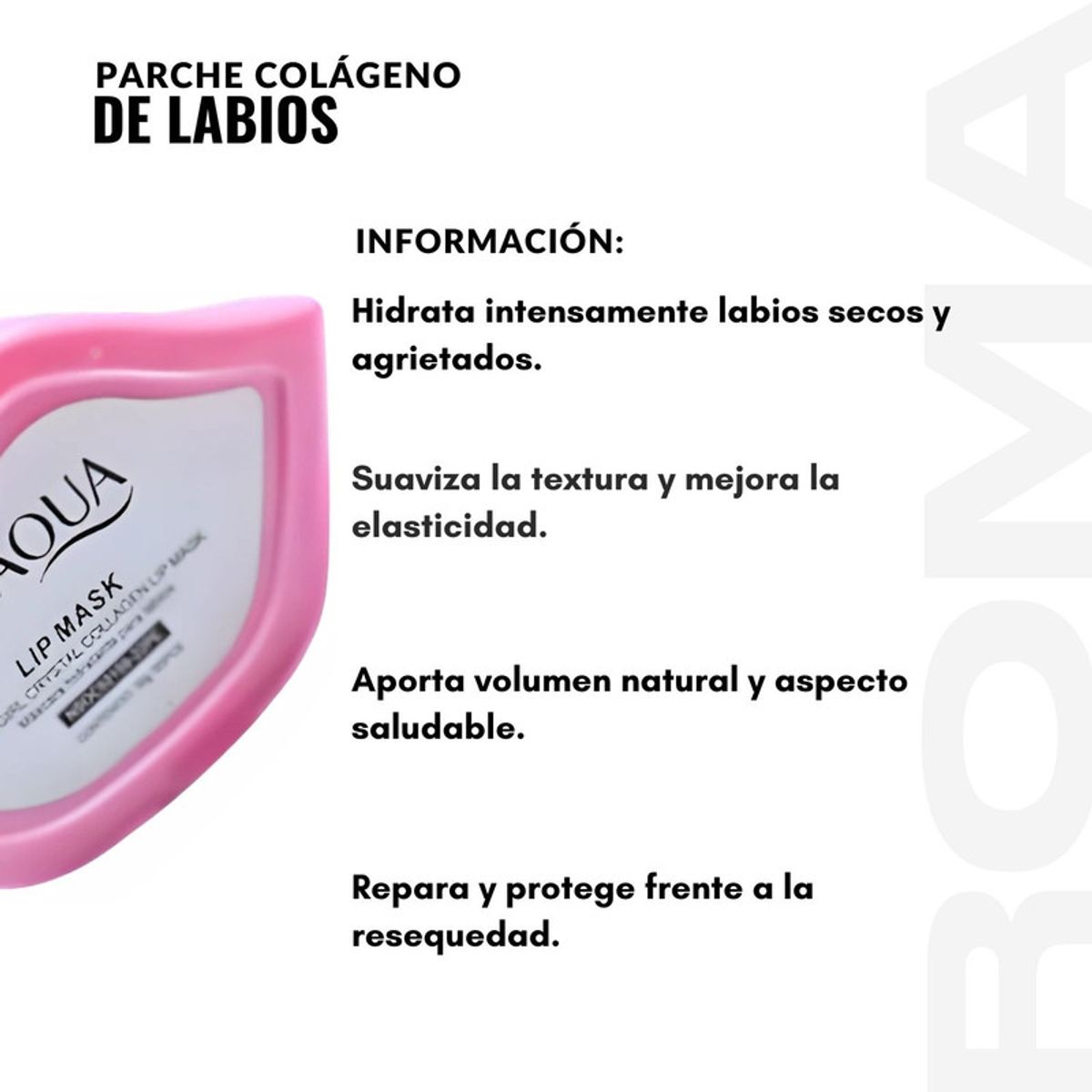BIOAQUA - MASCARILLA PARA LABIOS COLÁGENO BIOAQUA