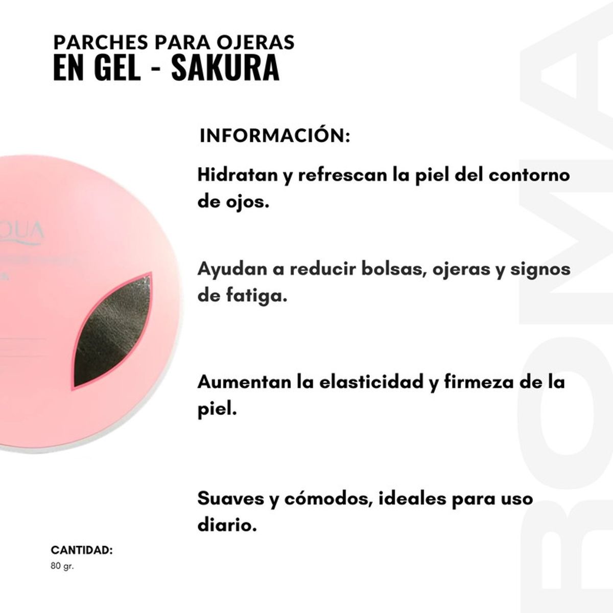 BIOAQUA - MASCARILLA PARA OJERAS EN GEL  SAKURA 80G BIOAQUA