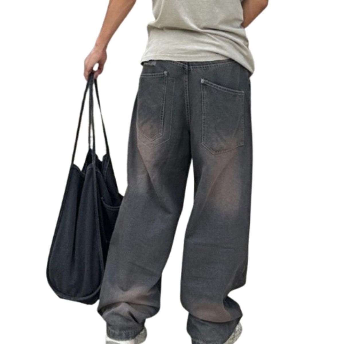 GENERICO - PANTALON JEAN BAGGY FOCALIZADO PARA HOMBRE