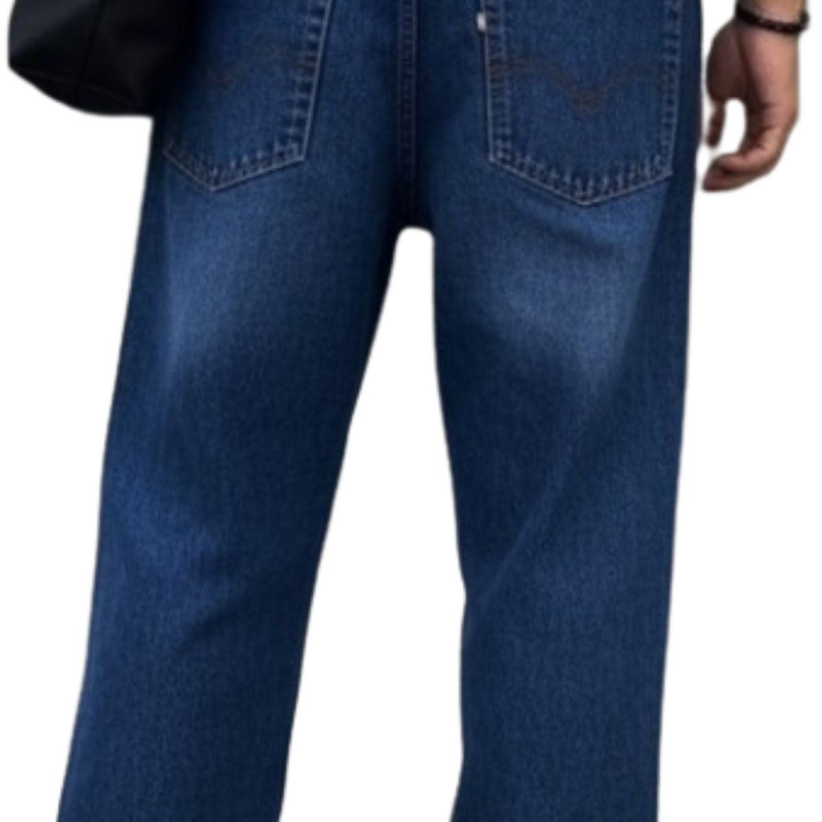 GENERICO - PANTALON JEAN BAGGY FOCALIZADO PARA HOMBRE