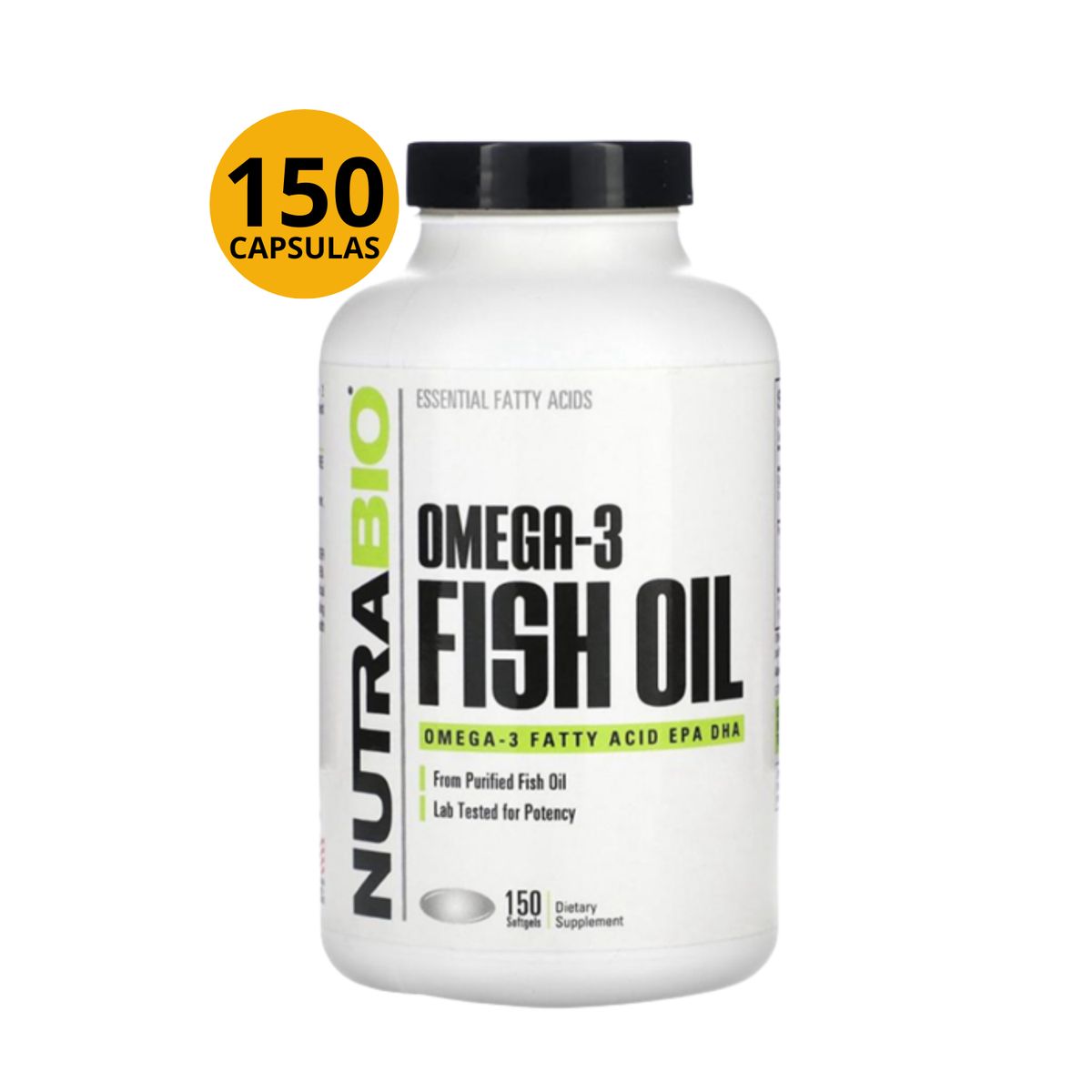 NUTRABIO - FISH OIL OMEGA 3 NUTRABIO - 150 SOFTGELS