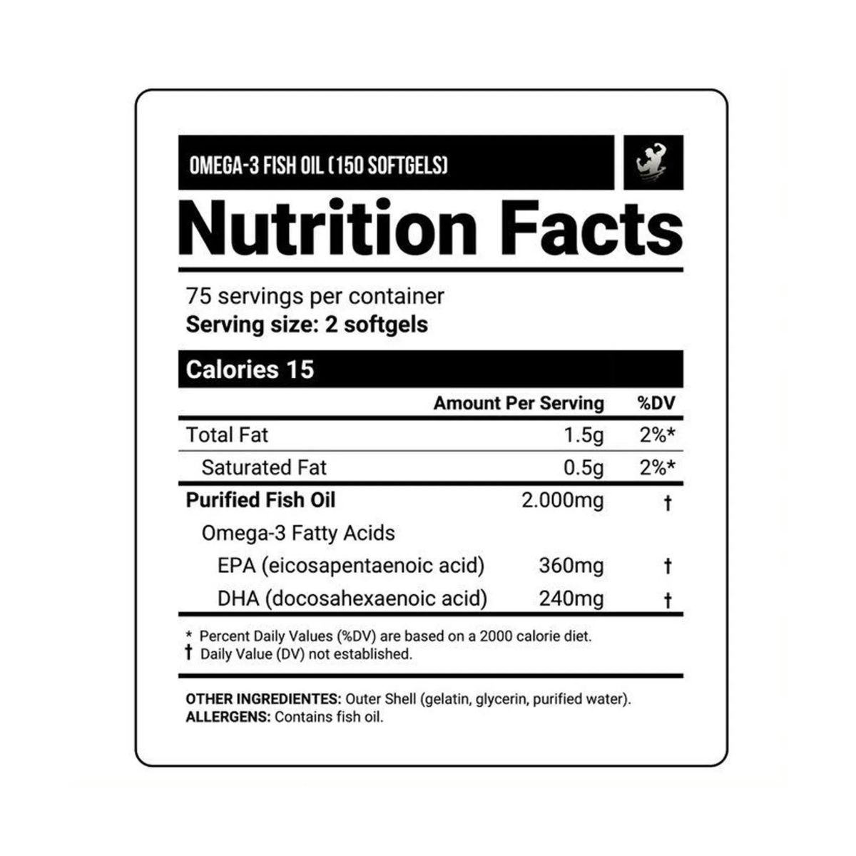 NUTRABIO - FISH OIL OMEGA 3 NUTRABIO - 150 SOFTGELS