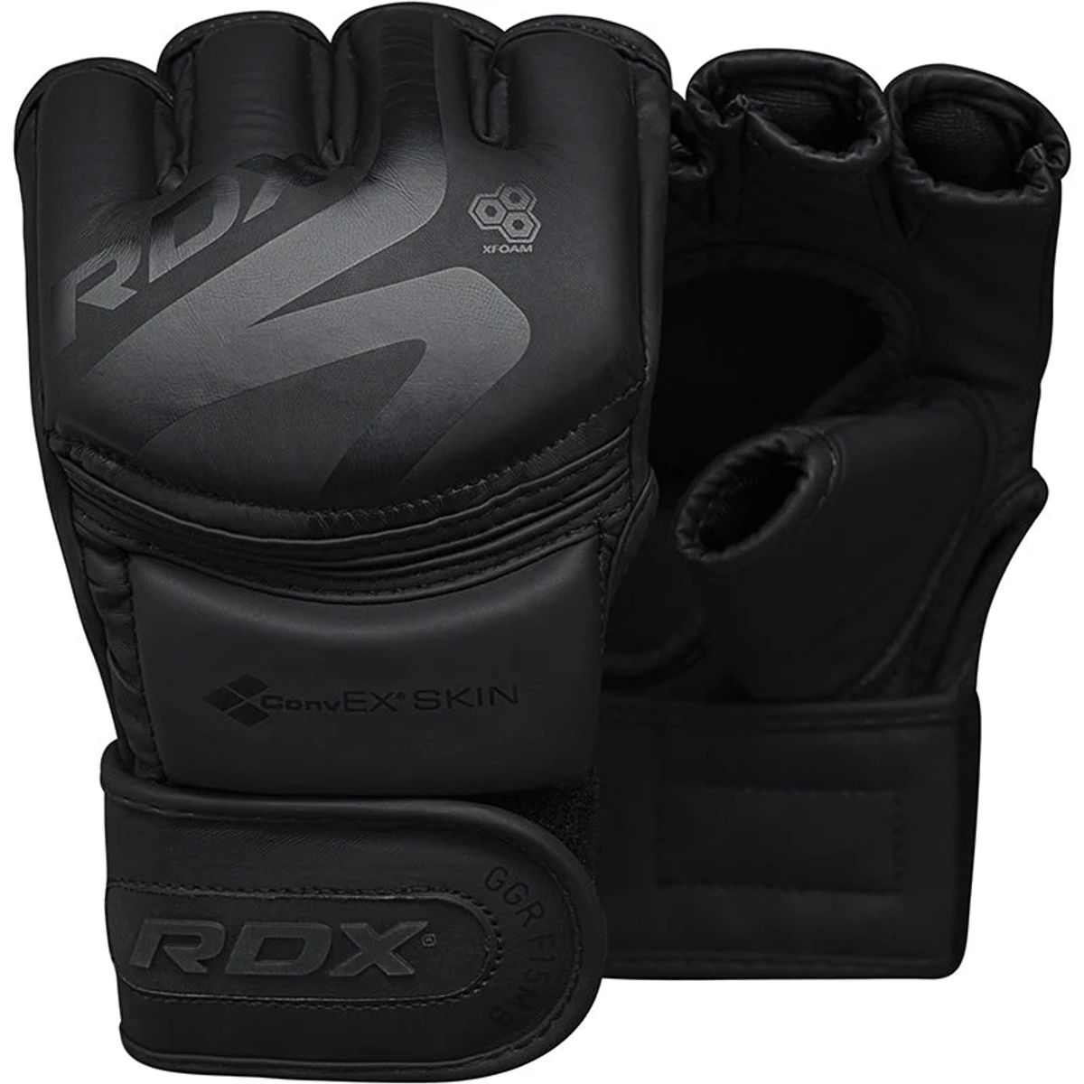RDX - Guantes de MMA para Entrenamiento y Grapping Noir F15 - M