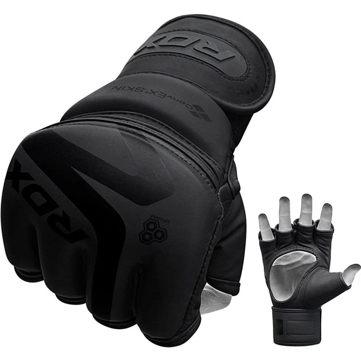 RDX - Guantes de MMA para Entrenamiento y Grapping Noir F15 - L