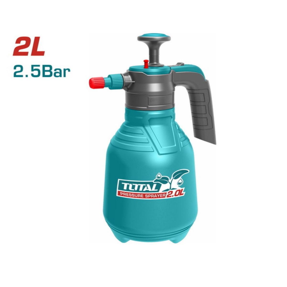 TOTAL TOOLS - ROCIADOR 2LITROS 25BAR NIVEL DE ALUMINIO - THSPP20202