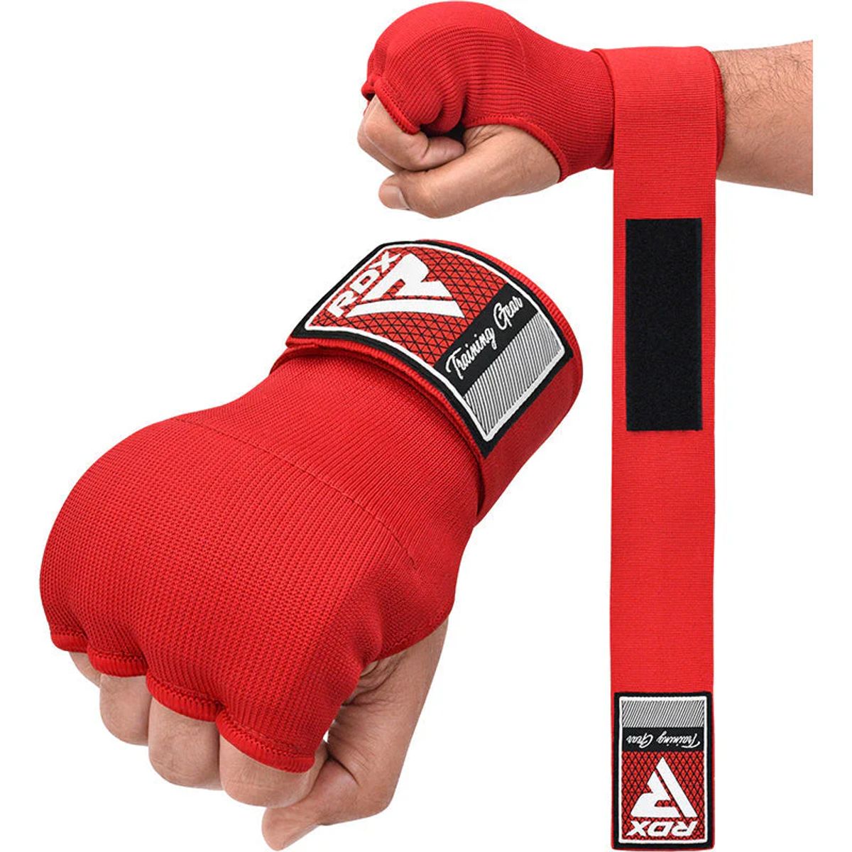RDX - Par de Guantes Interiores para Boxeo, MMA, Muay Thai IS2 Rojo - S