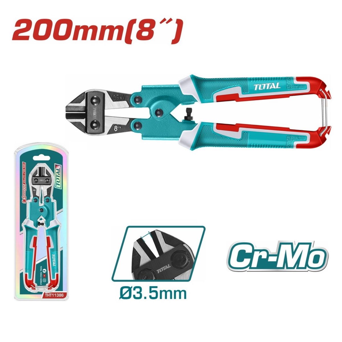 TOTAL TOOLS - CIZALLA 8 PULGADAS CON SEGURO TOTAL - THT11386