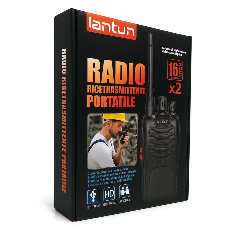 GENERICO - Radios Walkie Talkie Lantun Bf 888s Transmisor Hasta 5k 16 Canales