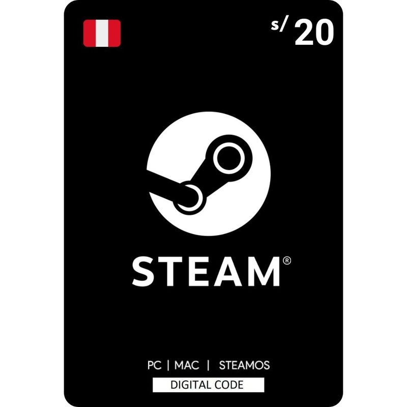 STEAM - Código Steam 20 Soles Perú - Steam Wallet Gift Card Digital