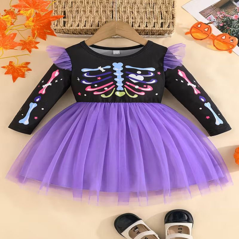 GENERICO - VESTIDO PARA BEBE HALLOWEEN DE TEMATICA DE BRUJITA