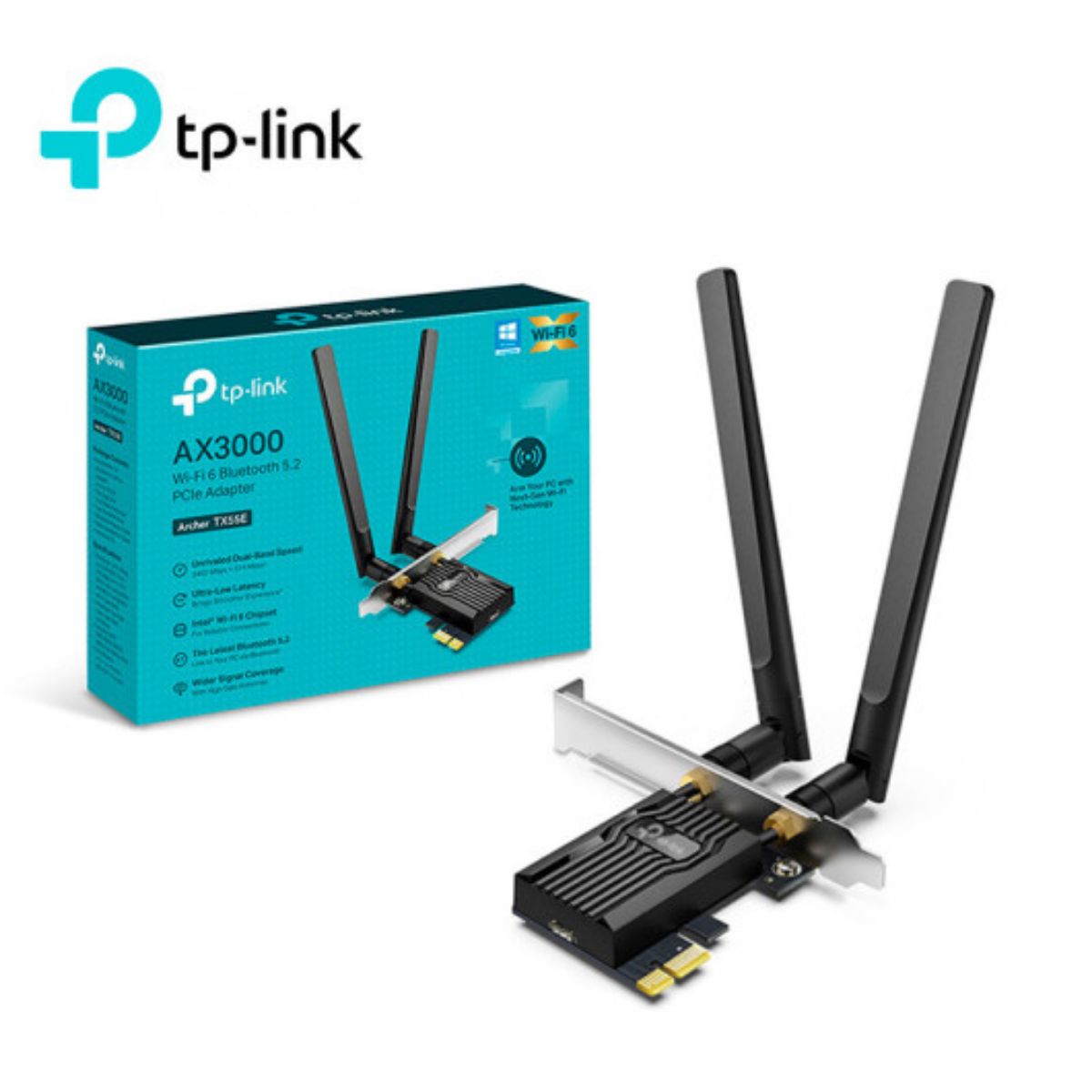 TP LINK - ADAPTADOR TP-LINK AX3000 ARCHER TX55E PCI-E WIFI 6 BLUETOOTH 5.2
