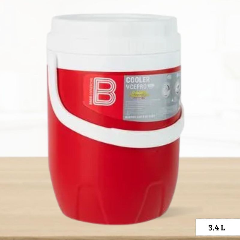 BASA - Cooler de Polipropileno Ycepro Rojo Basa 3.4 l