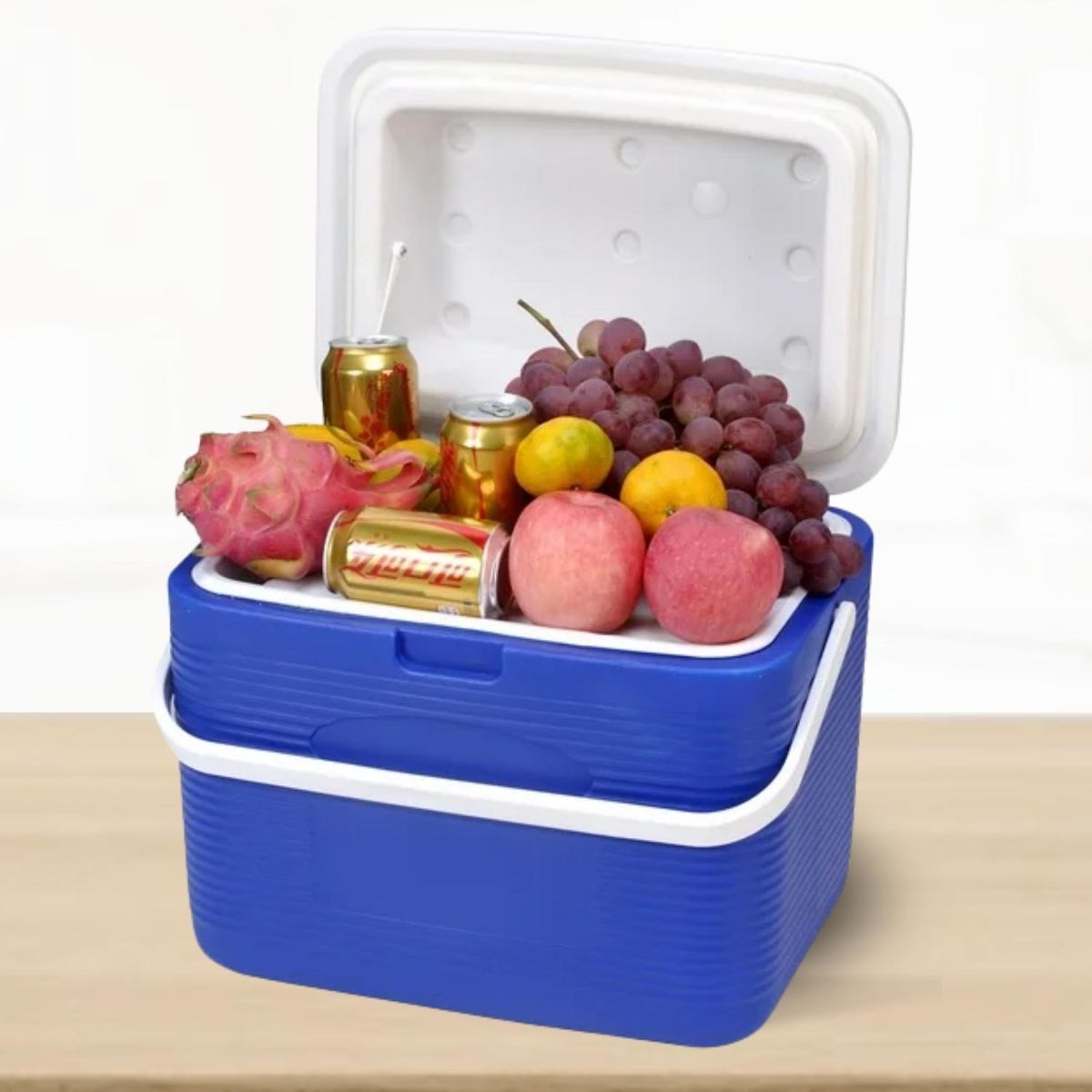 Cooler Rectangular Azul con una Sola Asa 20 Litros, marca Ichimatsu - Foto 2