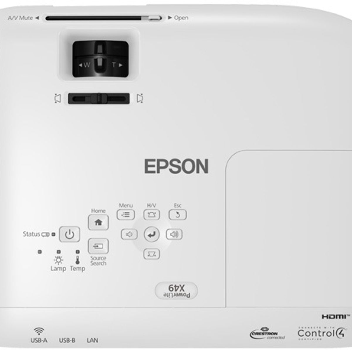 EPSON - Proyector PowerLite X49, 3600 Lúmenes, 1024x768