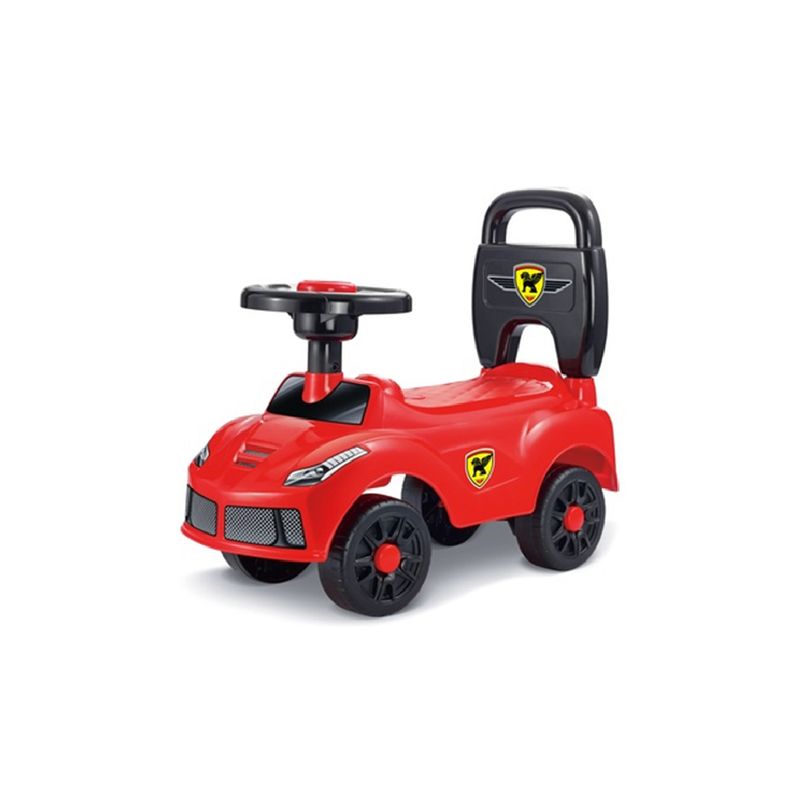 GENERICO - CARRO MONTABLE INFANTIL DEPORTIVO ROJO - Juguete Ride-On con Volante