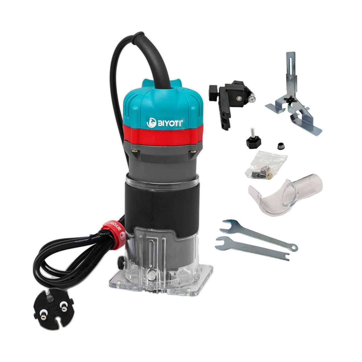 GENERICO - MINI FRESADORA+ ACCS BIYOTI 6MM CARPINTERIA TURQUESA BYT-WT3