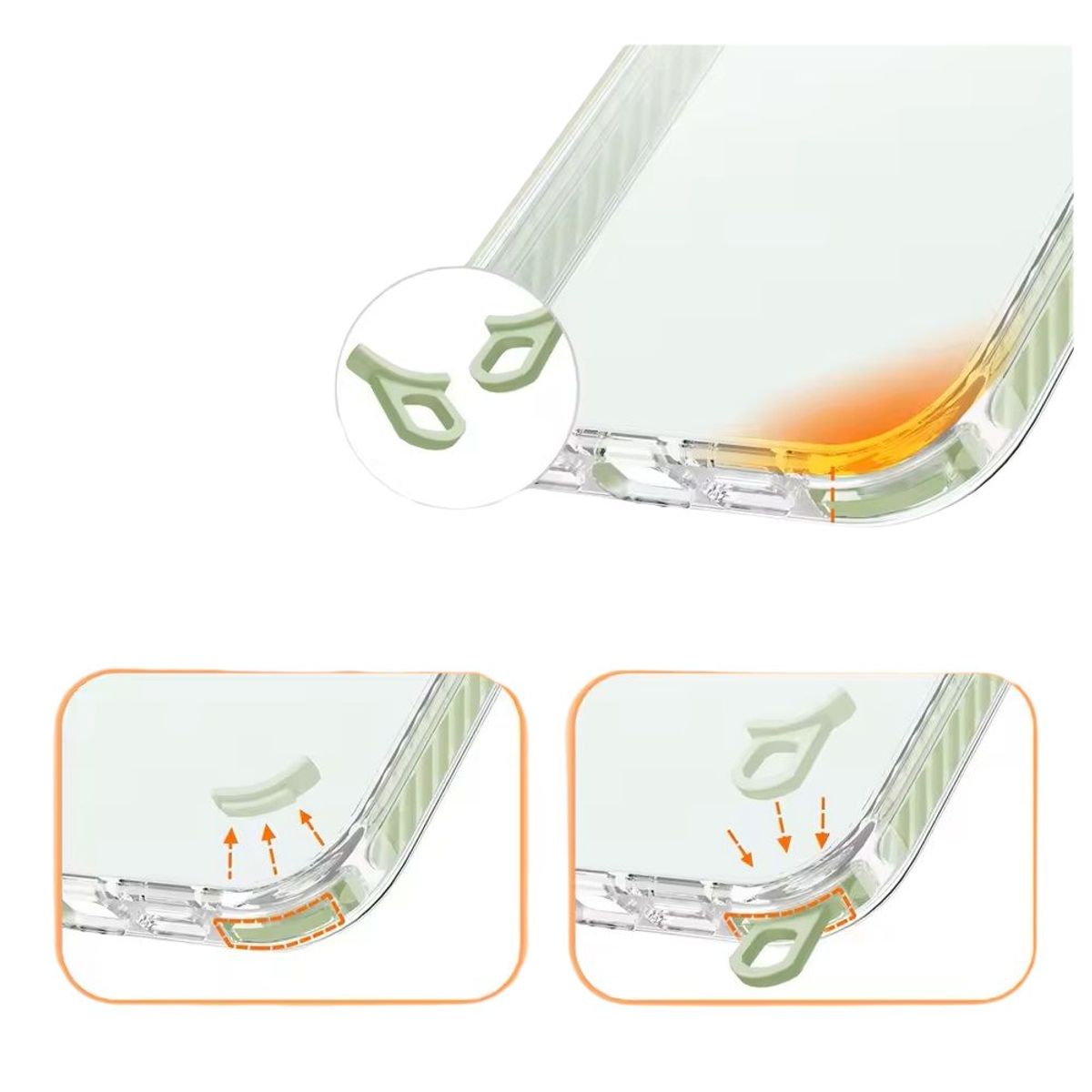 GENERICO - Case Funda protectora magnética transparente para Iphone 15 pro - Rosa