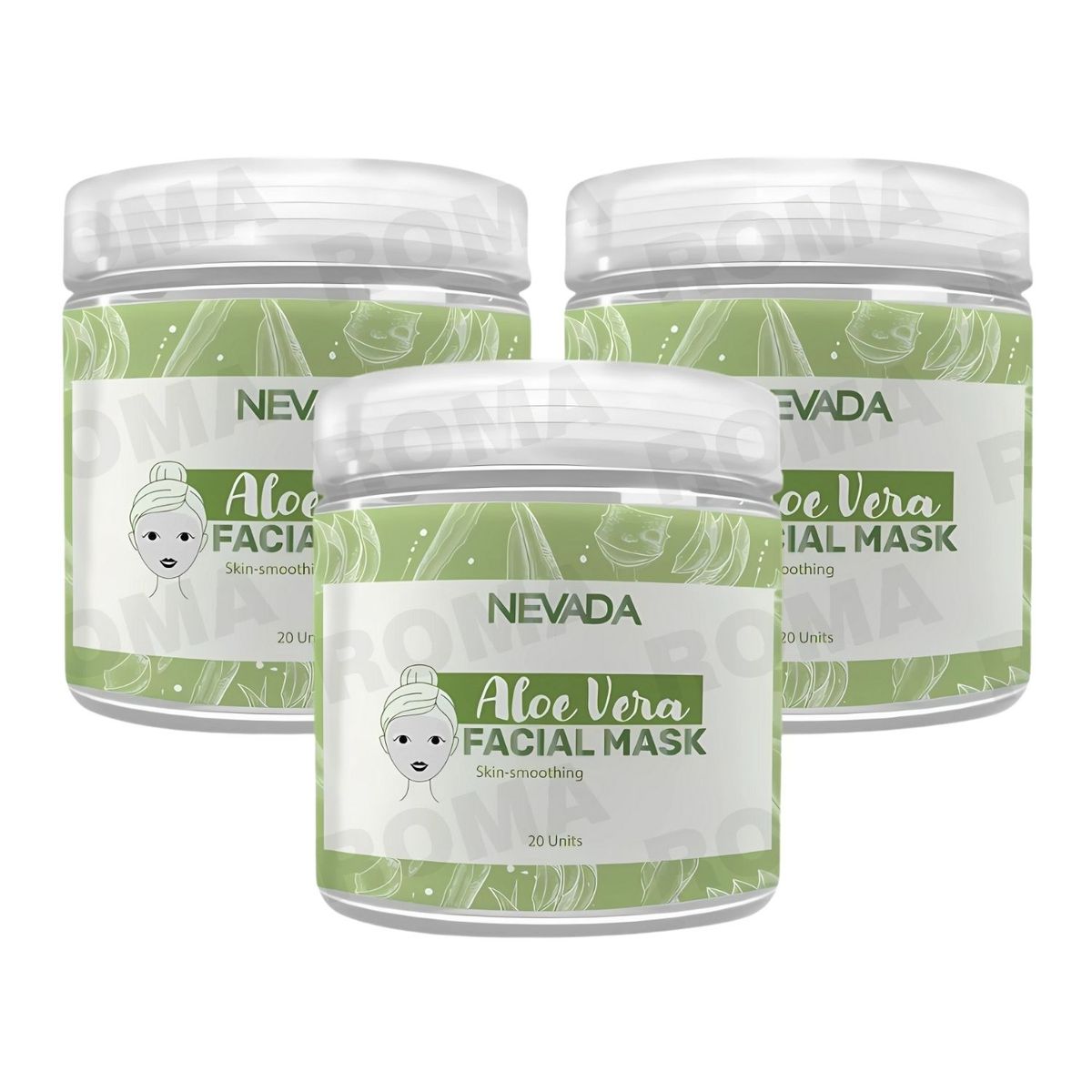 NEVADA NATURAL PRODUCTS - PACK 3 MASCARILLA FACIAL DE ALOE VERA 20UND NEVADA