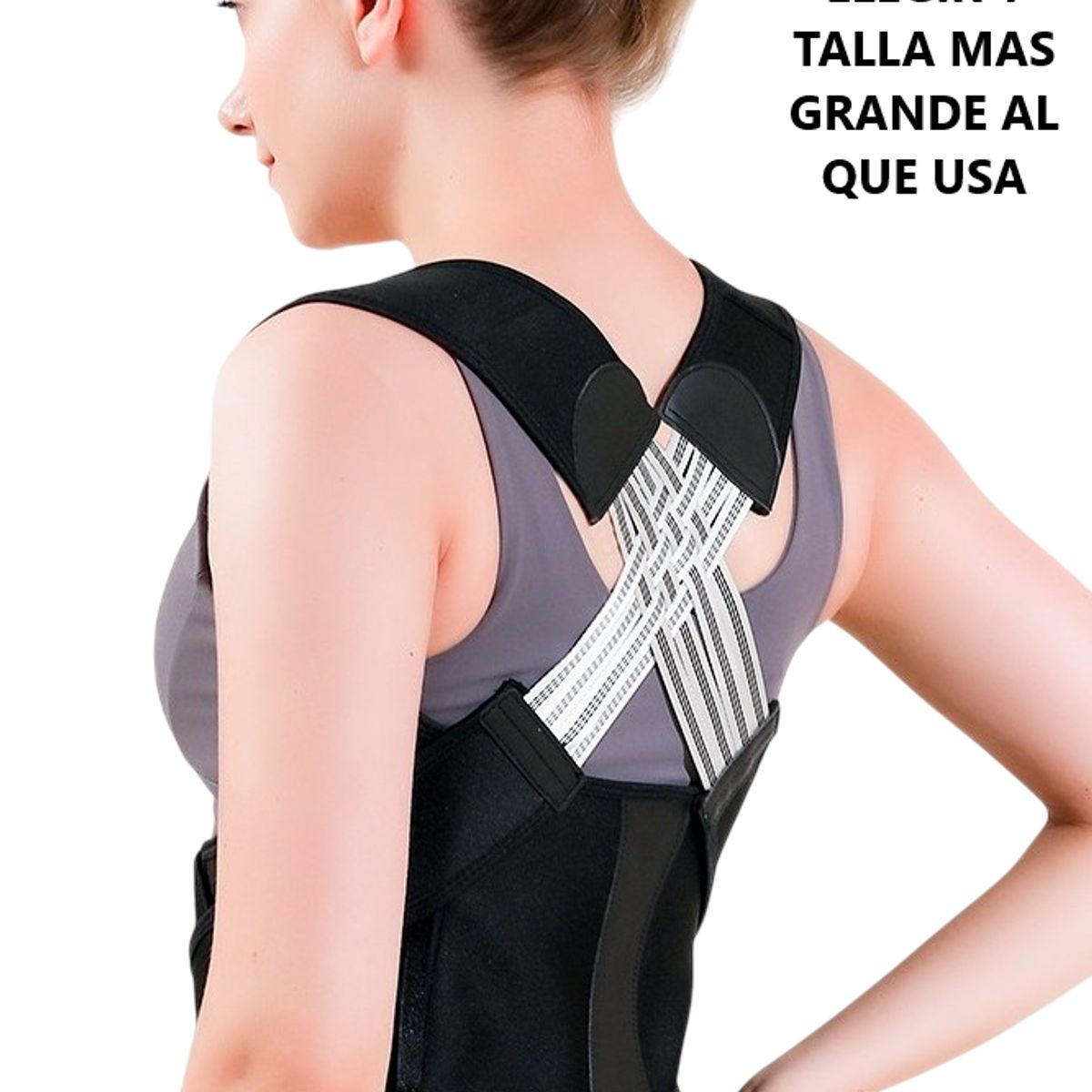 GENERICO - Chaleco corrector de postura ajustable