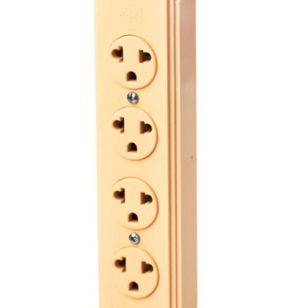 GENERICO - TOMACORRIENTE DE SOBREPONER MOD. UNIV 16AMP, 4 SERV, 220V L/T MARFIL