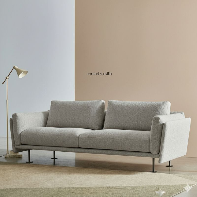 GENERICO - SOFÁ 3 CUERPOS Aura - Gris