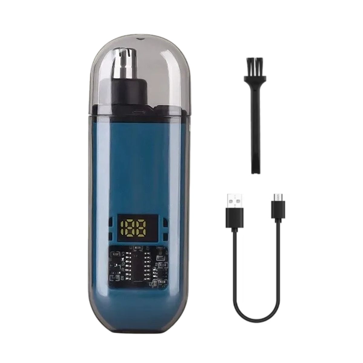 GENERICO - Mini Afeitador Nasal y cabello portátil recargable - AZUL