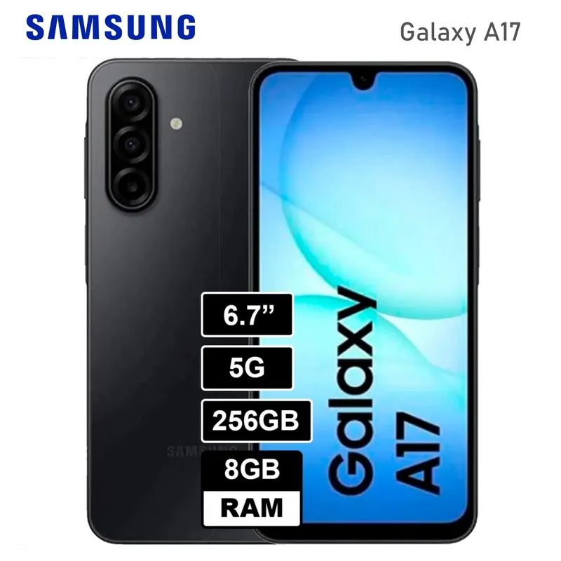 SAMSUNG - Celular Samsung Galaxy A17 5G 8GB RAM 256GB - NEGRO