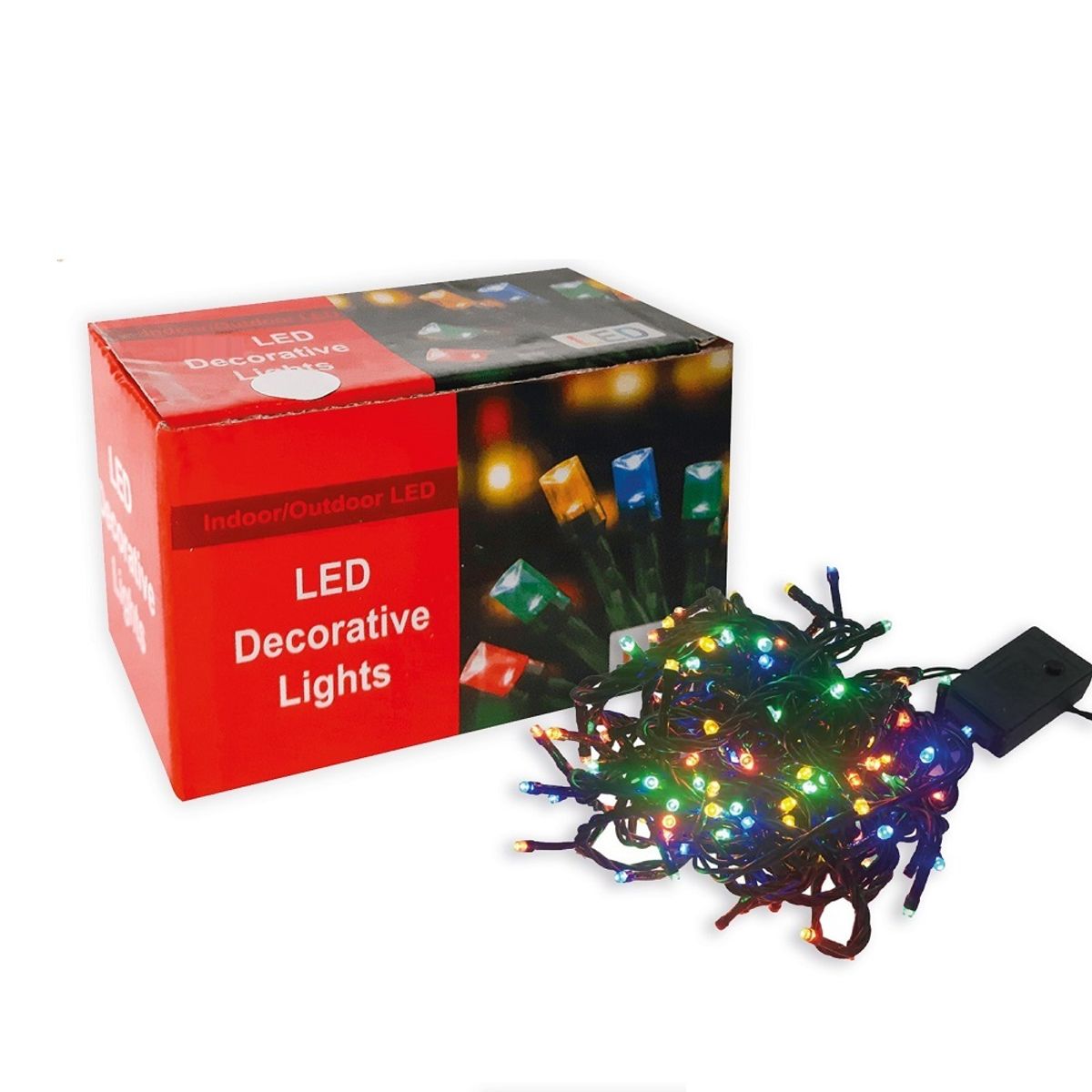 GENERICO - Tira de luces navideñas guirnaldas 70 focos y 8 metros
