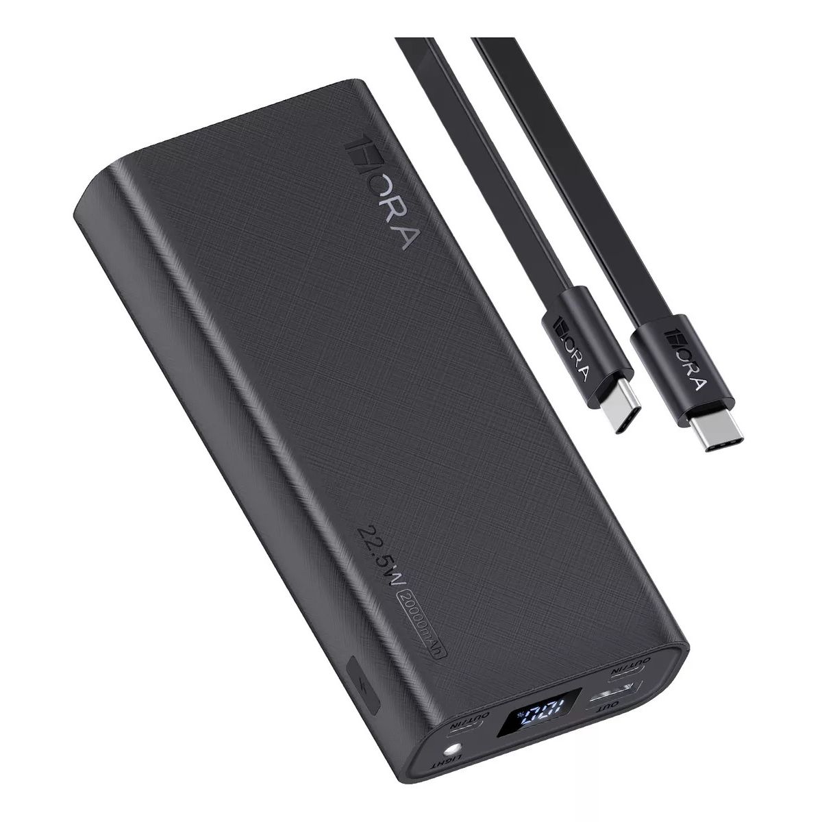 OEM - Power Bank 20000mAh 225W Carga Rápida con Puertos USB y Tipo C 1hora
