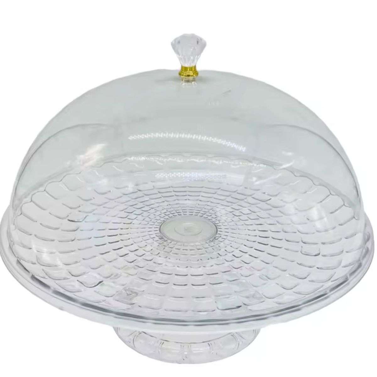 GENERICO - PORTA BOCADITO CON TAPA + PORTA BOCADITO S/N TAPA ACRILICO 22 CM.