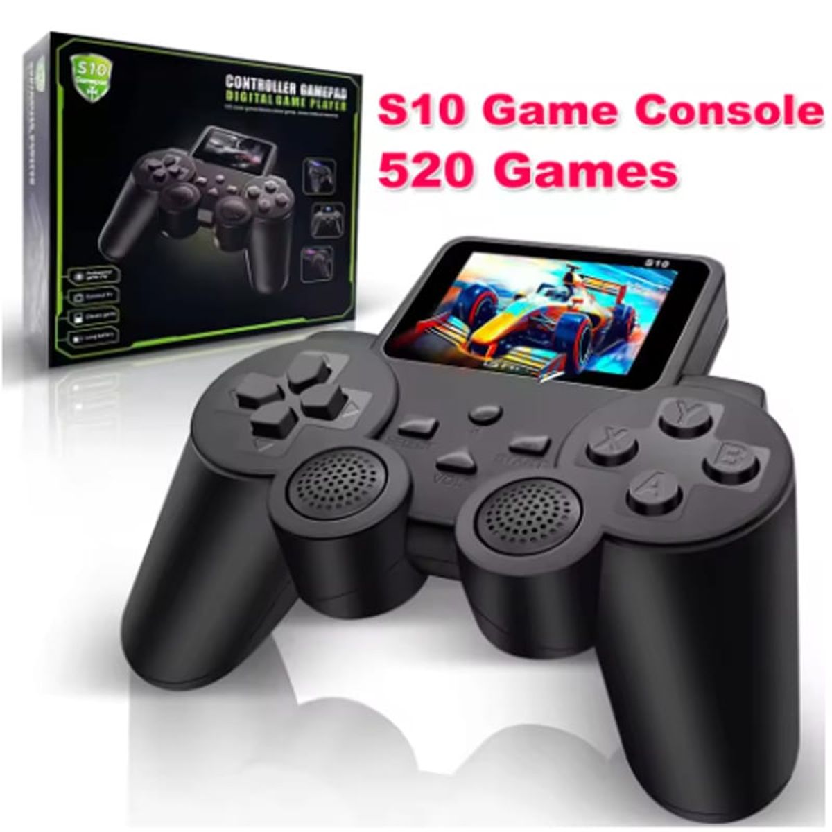 GENERICO - Consola Gamepad S10 Inalámbrico 520 Juegos Clasicos Retro