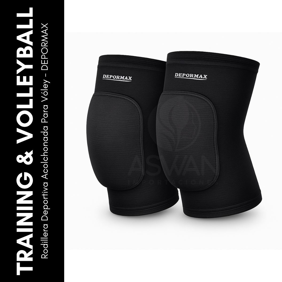 GENERICO - Rodillera Deportiva Acolchonada Para Vóley - DEPORMAX