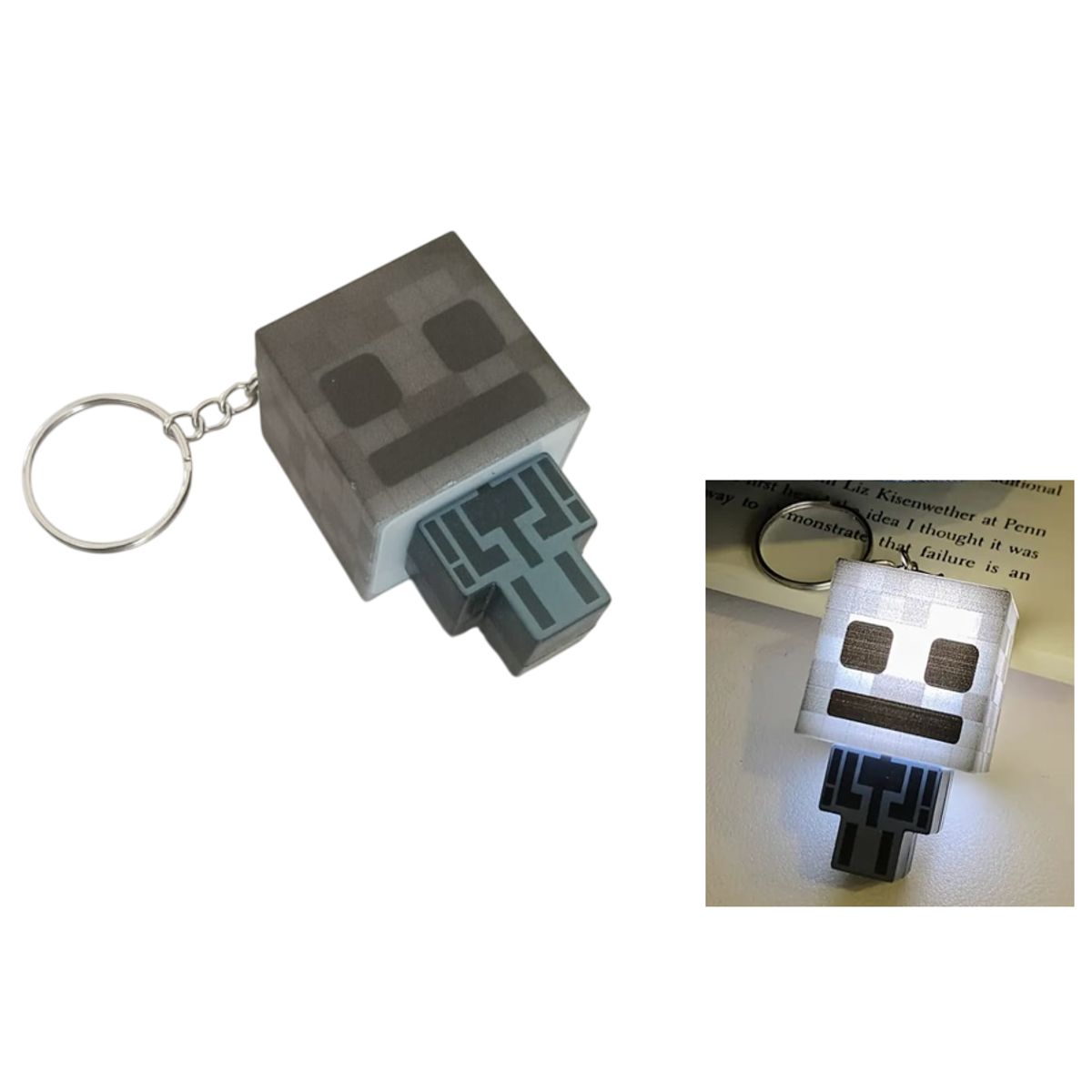 GENERICO - Llavero 3D Luminoso accesorio para mochila maleta o portador de llaves
