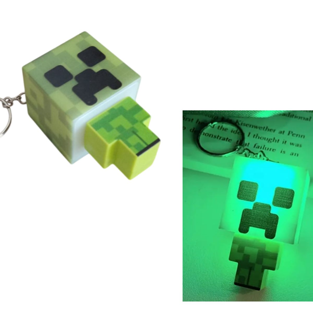 GENERICO - Llavero 3D Luminoso accesorio para mochila maleta o portador de llaves