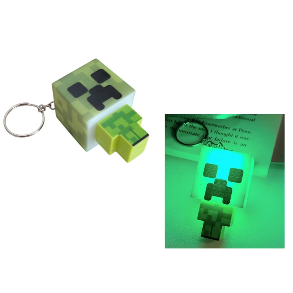 GENERICO - Llavero 3D Luminoso accesorio para mochila maleta o portador de llaves