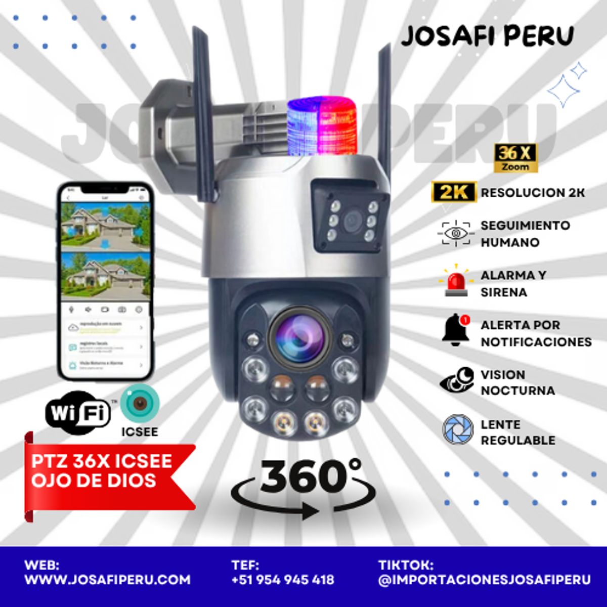 GENERICO - PTZ 36x ICSEE OJO DE DIOS