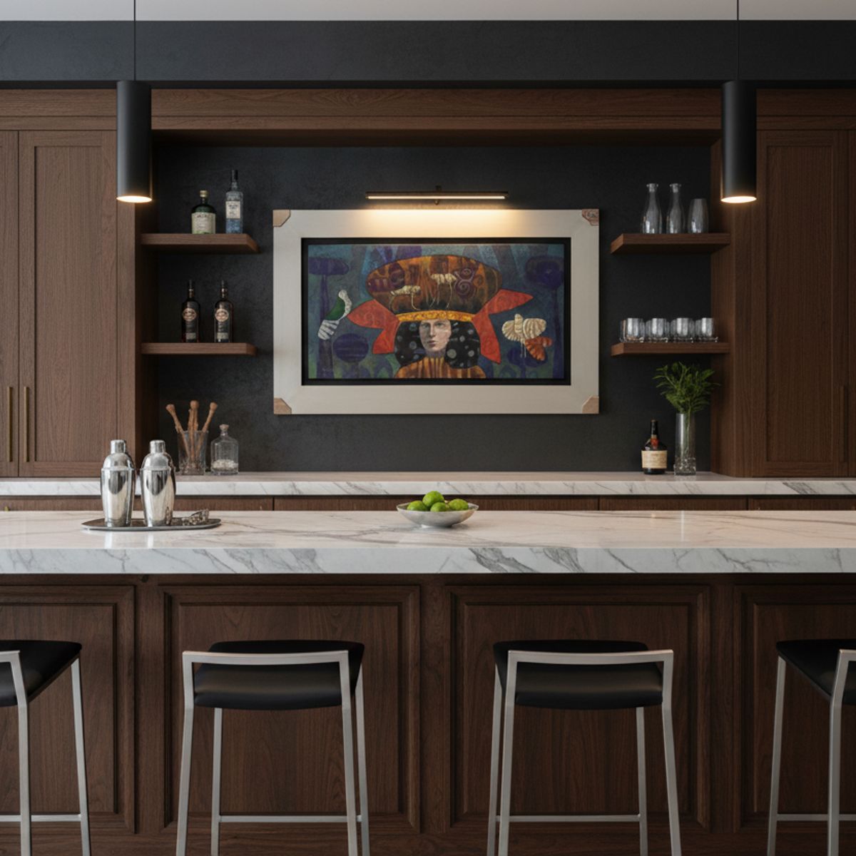 GENERICO - Cuadro decorativo al oleo abstracto 116x72 cm