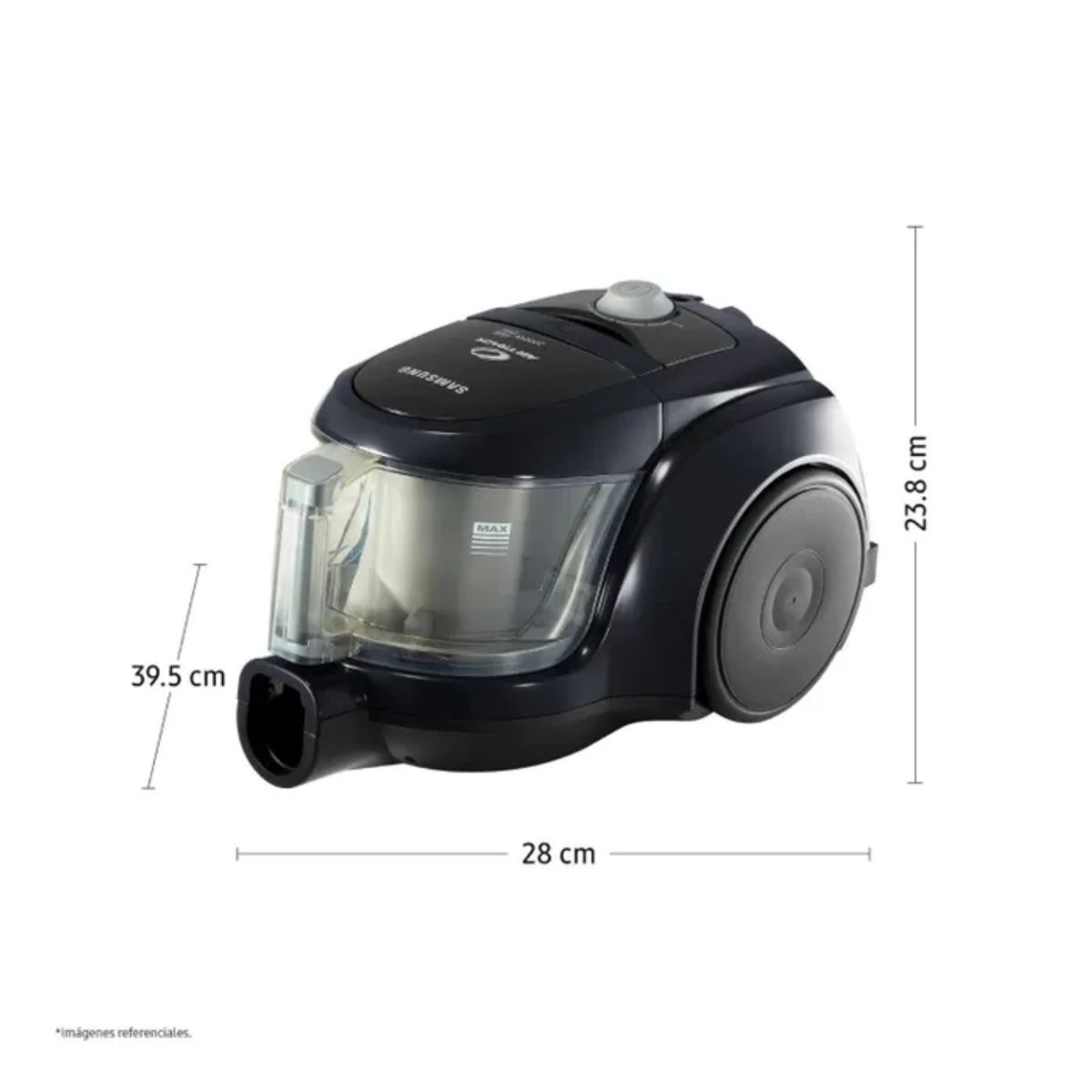 SAMSUNG - Aspiradora Samsung Ciclónica Con 2000 W Negra Vcc4580v3k/xzs
