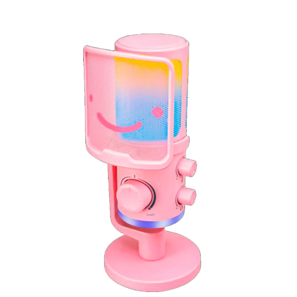 FIFINE - Micrófono Fifine AM6 Pink USB Condensador RGB Filtro Antipop