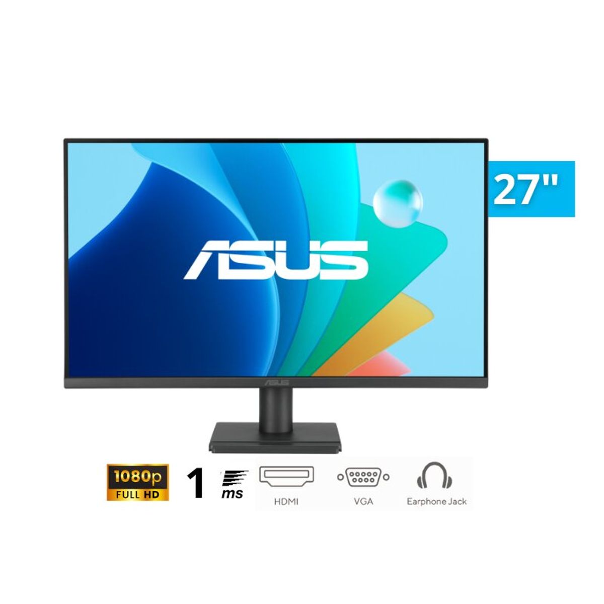 ASUS - MONITOR ASUS VA279HG IPS 27 PULGADAS, 120HZ, 1MS, HDMI, DSP.