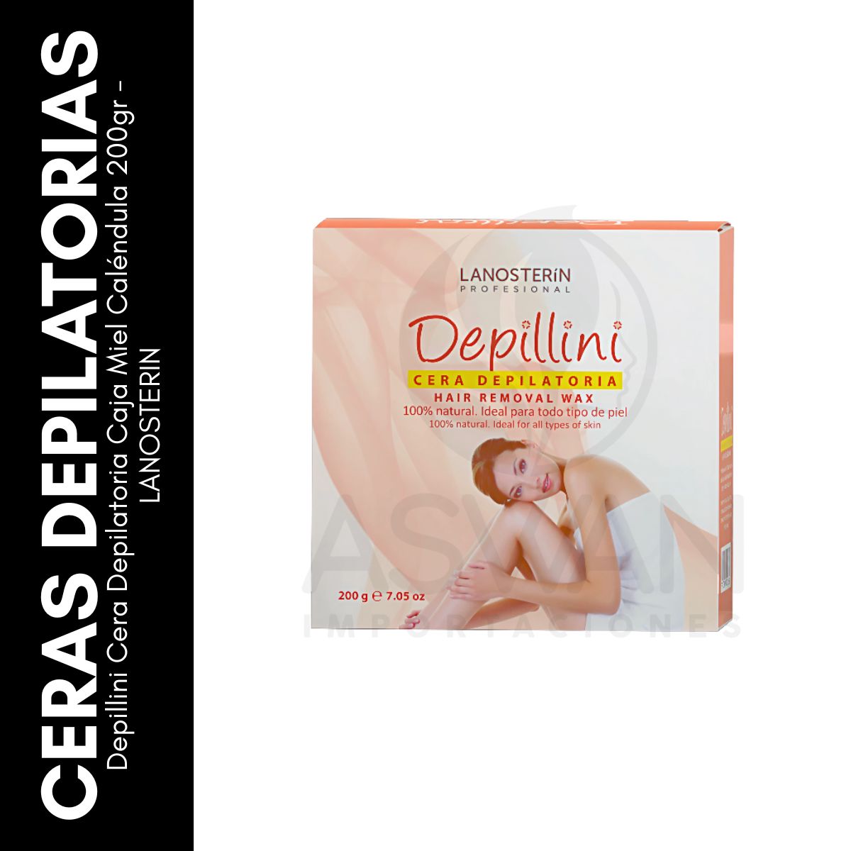 GENERICO - Depillini Cera Depilatoria Caja Miel Caléndula 200gr - LANOSTERIN