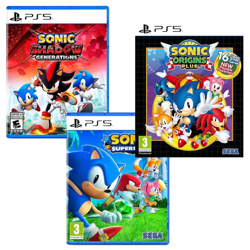 PLAYSTATION - Sonic Superstars, Origins y Shadow Generations Playstation 5