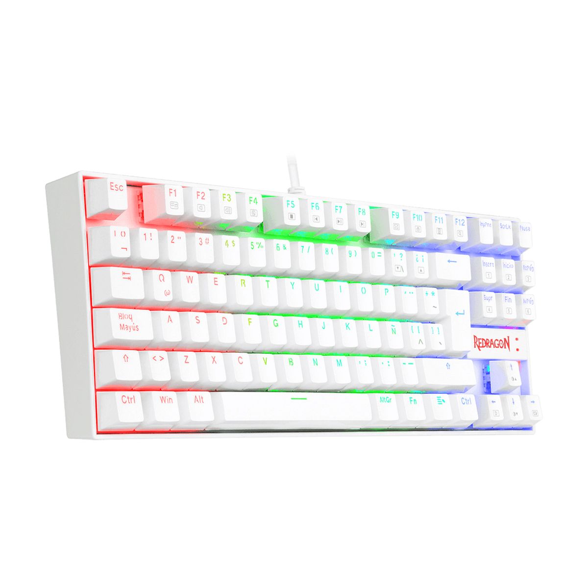 REDRAGON - Redragon Kumara K552 RGB Red Switch Teclado Mecánico - Blanco
