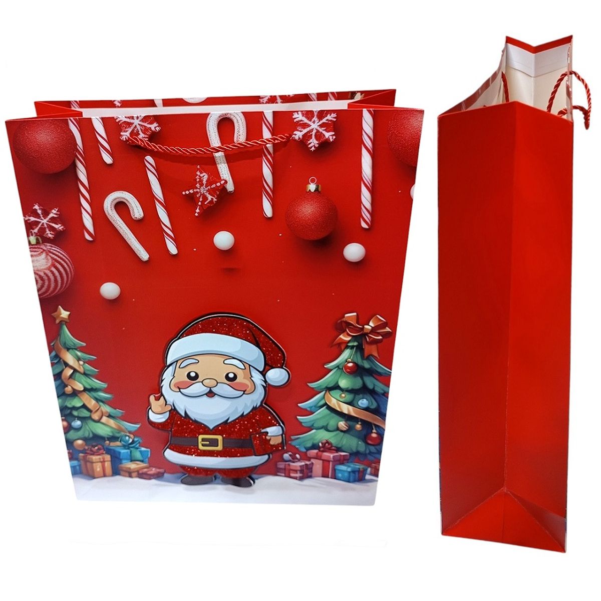 GENERICO - Set de 6 Bolsa de regalo navideñas envoltura de navidad