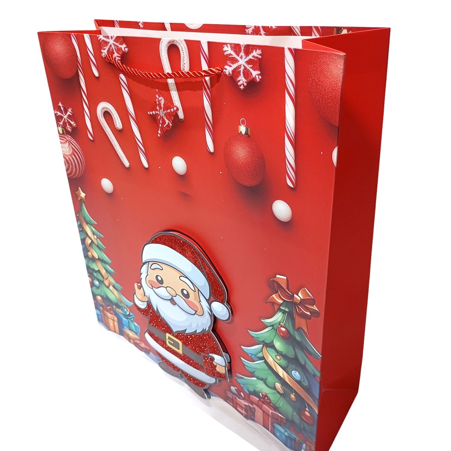 BOLSA DE REGALO NAVIDEÑO ALTO RELIEVE
