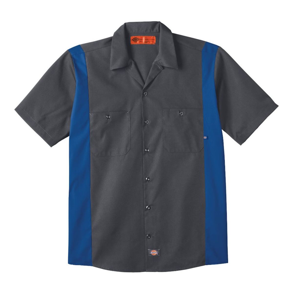 DICKIES - Camisa industrial Dickies de color plomo y azul