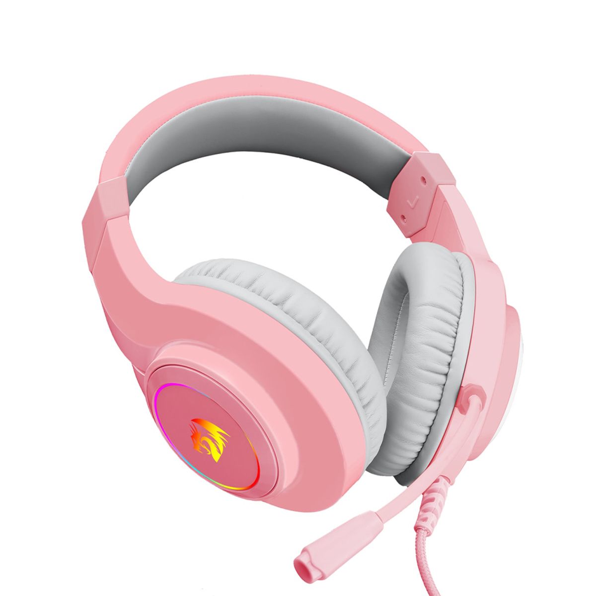 REDRAGON - Audífonos Gamer Redragon H260 Hylas RGB -ROSADO