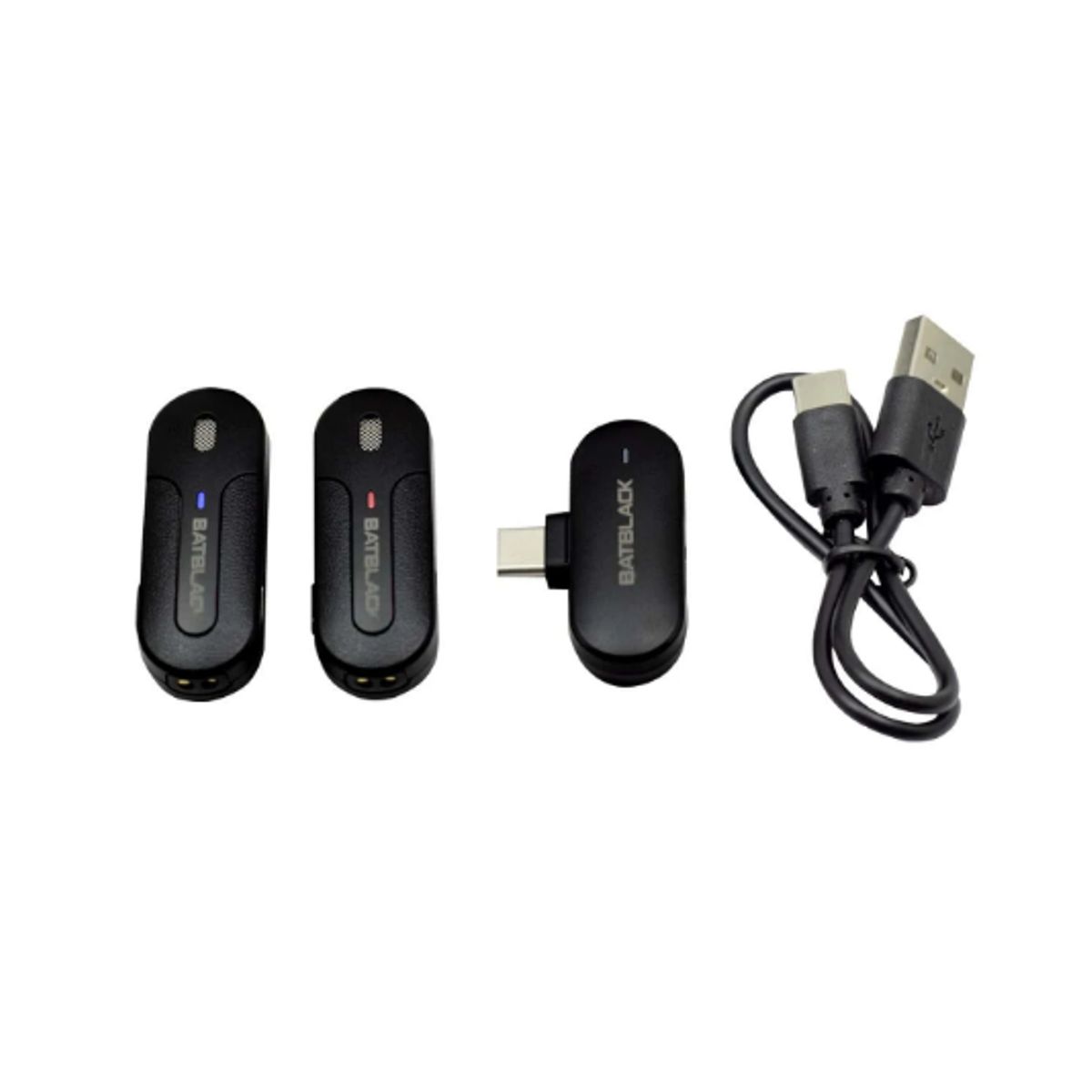 BATBLACK - Kit Micrófono Solapero Omnidireccional BT-M8-2 BATBLACK